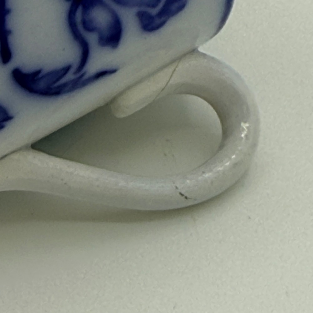 Antique Villeroy & Boch Dresden Blue Demitasse Cups Saucers Porcelain Germany - Picture 8 of 12